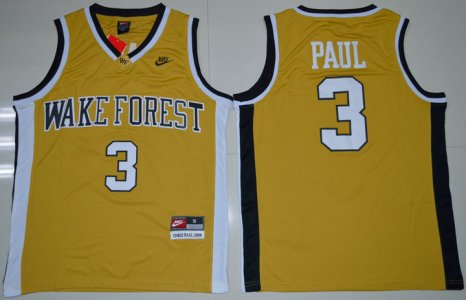 Maillot De Basket NCAA Wake Forest Demon Deacons Chris Paul 3 College Basketball Or